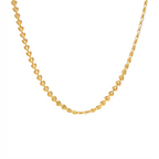 18K Gold Heart Chain Dainty Necklace & Bracelet Set