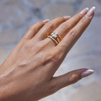 18K Gold Minimalist Luxury Slim Stacking Rings