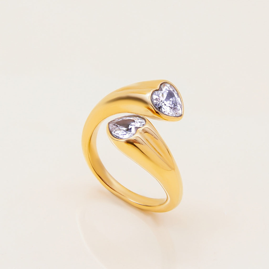 18K Gold Shooting Star Bejeweled Statement Ring