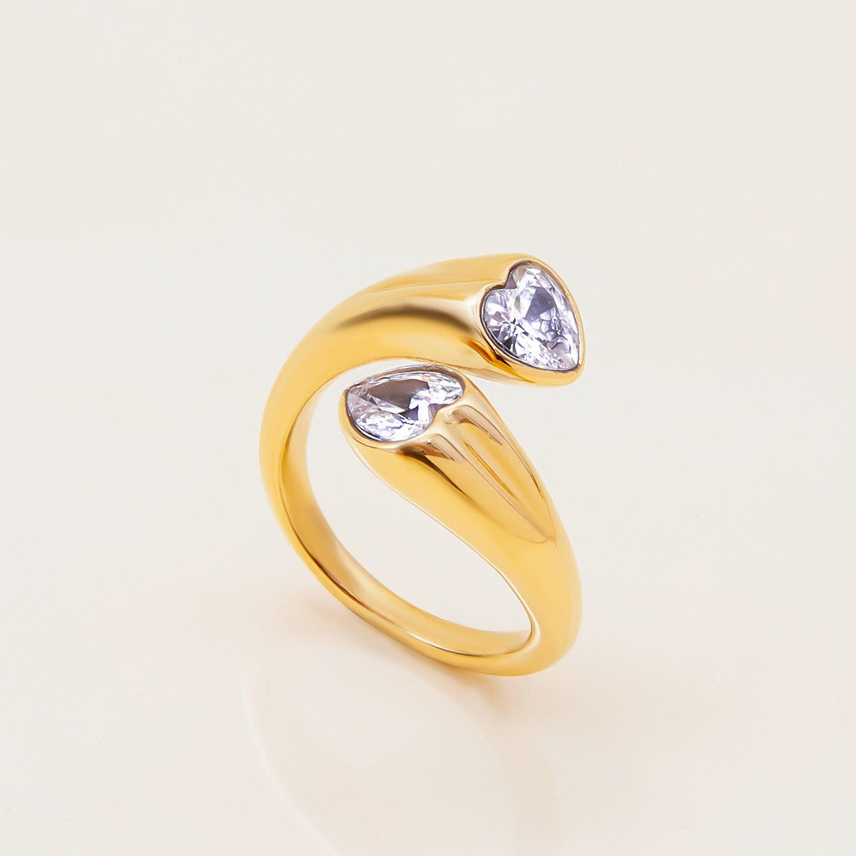18K Gold Shooting Star Bejeweled Statement Ring