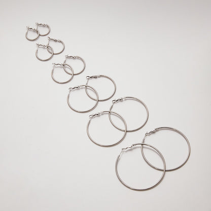 18K Gold and Silver Minimalist Essential Hoop Huggie Earrings