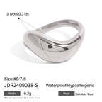 18K Gold Free Flow Puffy Stacking Ring