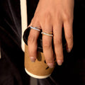 18K Gold and Silver Endless Embrace Eternity Ring