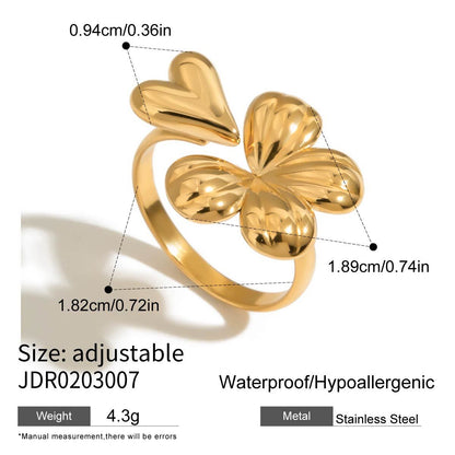 18K Gold Waterproof Color Beaded Flower Hand Chain Bracelet