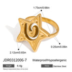 18K Gold Born to Shine Star Statement Ring