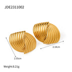 18K Gold Hold Together Stud Earrings