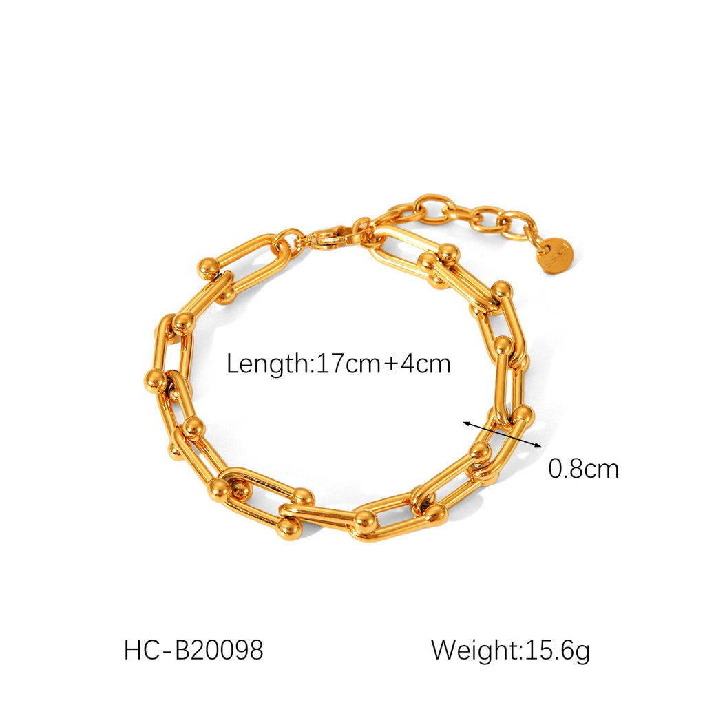 18K Gold Hardware Chunky Chain Necklace