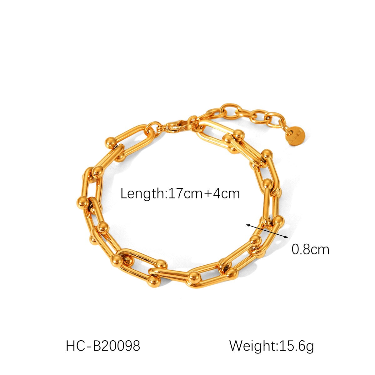 18K Gold Hardware Chunky Chain Necklace