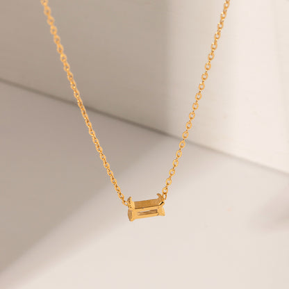 18K Gold Minimalist Bling Pendant Necklace