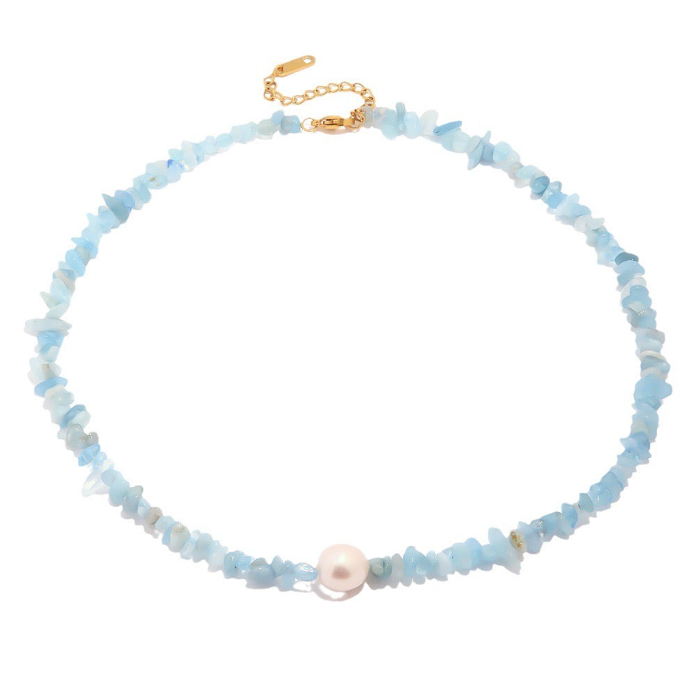 18K Gold Summer Breeze Beaded Pearl Necklace