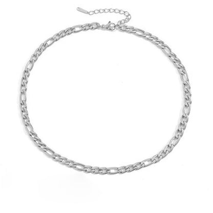 18K Gold Figaro Chain Necklace
