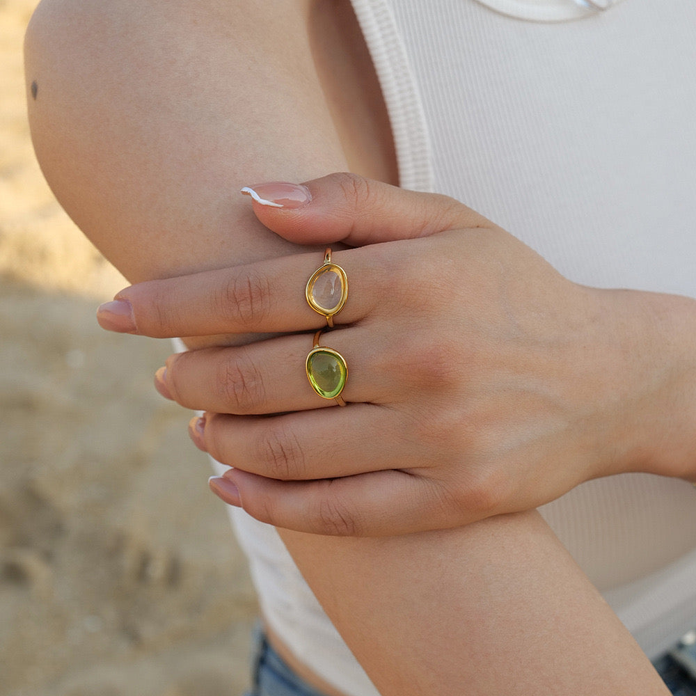 18K Gold Beach Vacay Jelly Ring