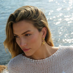 18K Gold Starfish Dangle Earrings