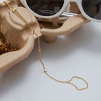 18K Gold Waterproof Simple Elegant Hand Chain Bracelet