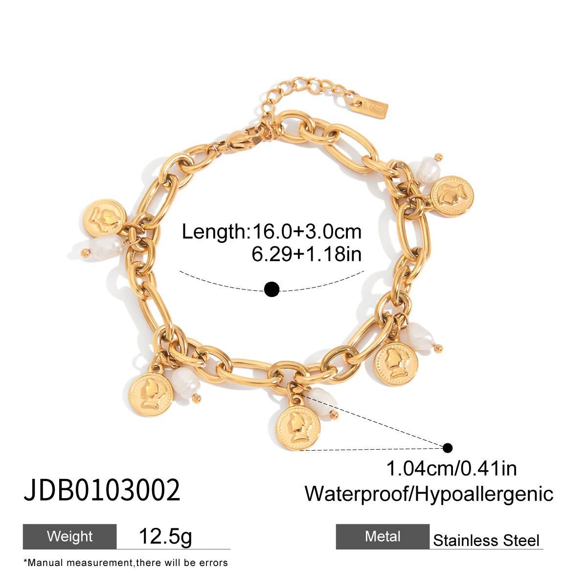 18K Gold Waterproof Chic Hand Chain Bracelet