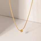 18K Gold Minimalist Lone Star Pendant Necklace