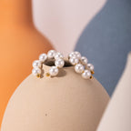 18K Gold Classic Pearl Ear Cuffs