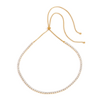 18K Gold Stellar Star Pendant Tennis Chain Layered Necklace Set