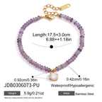 18K Gold Summer Carnival Color Beaded Charm Bracelet