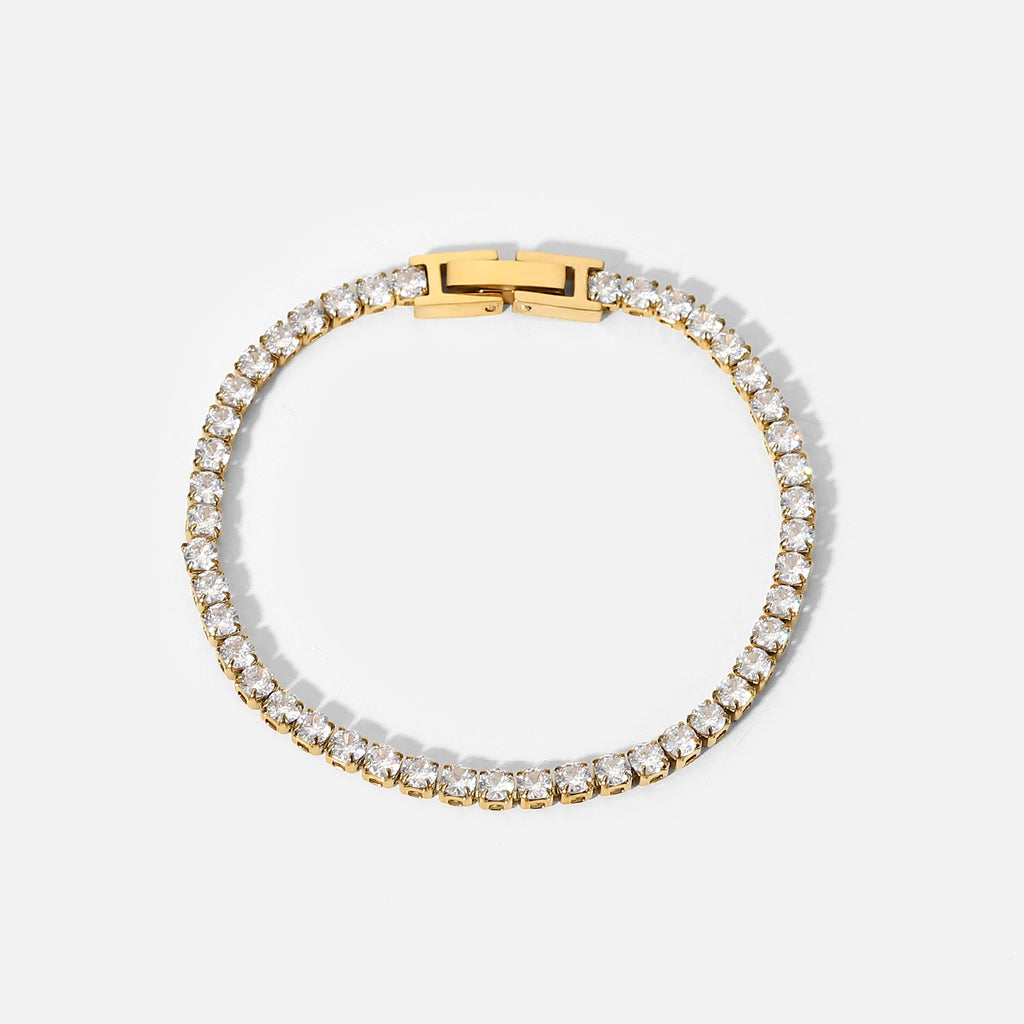 18K Gold Tennis Bracelet