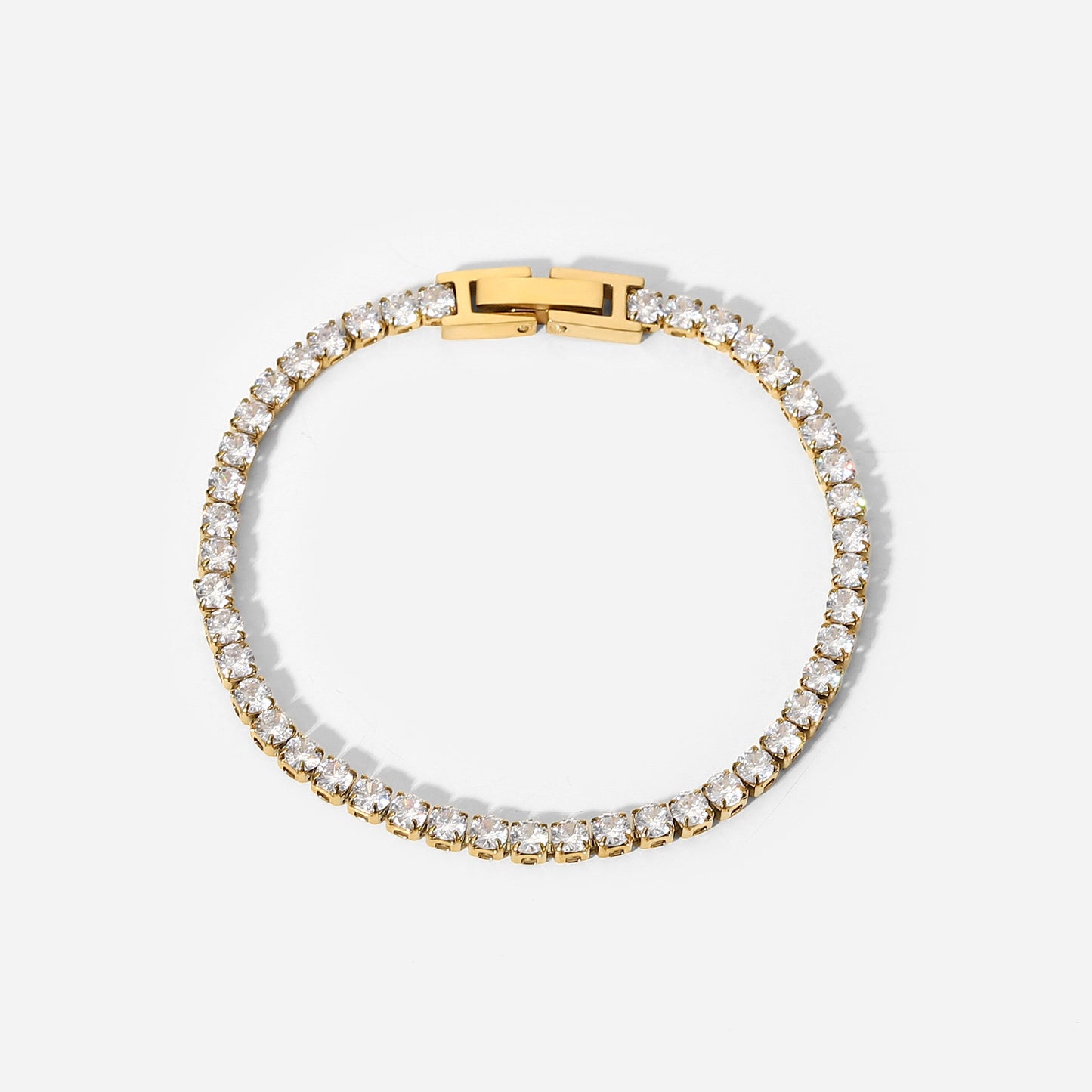 Tennis Gold Bracelet