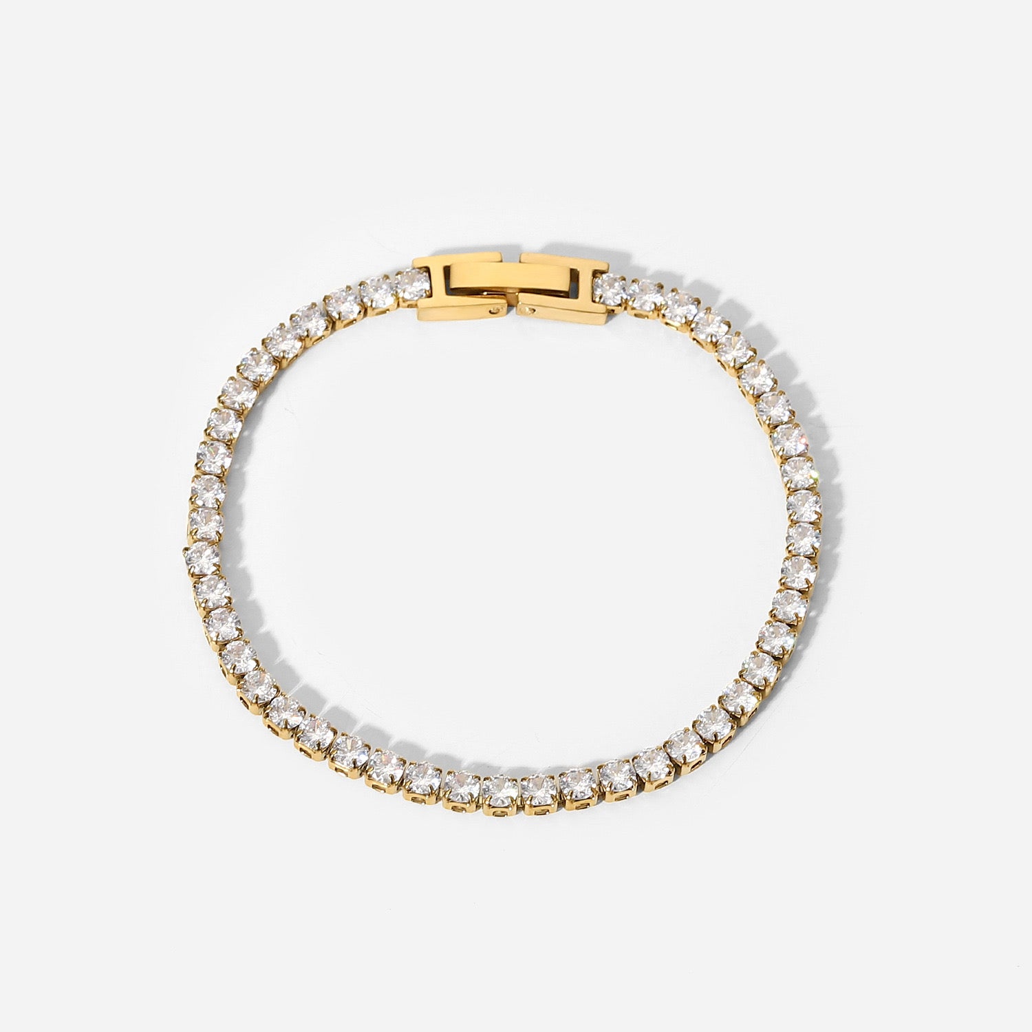 18K Gold Tennis Bracelet