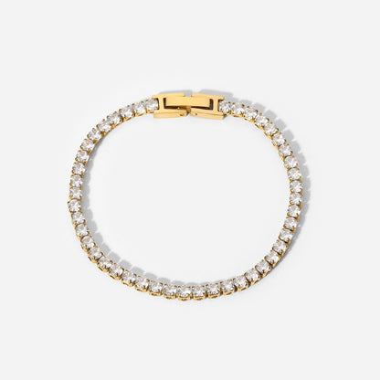 Tennis Gold Bracelet