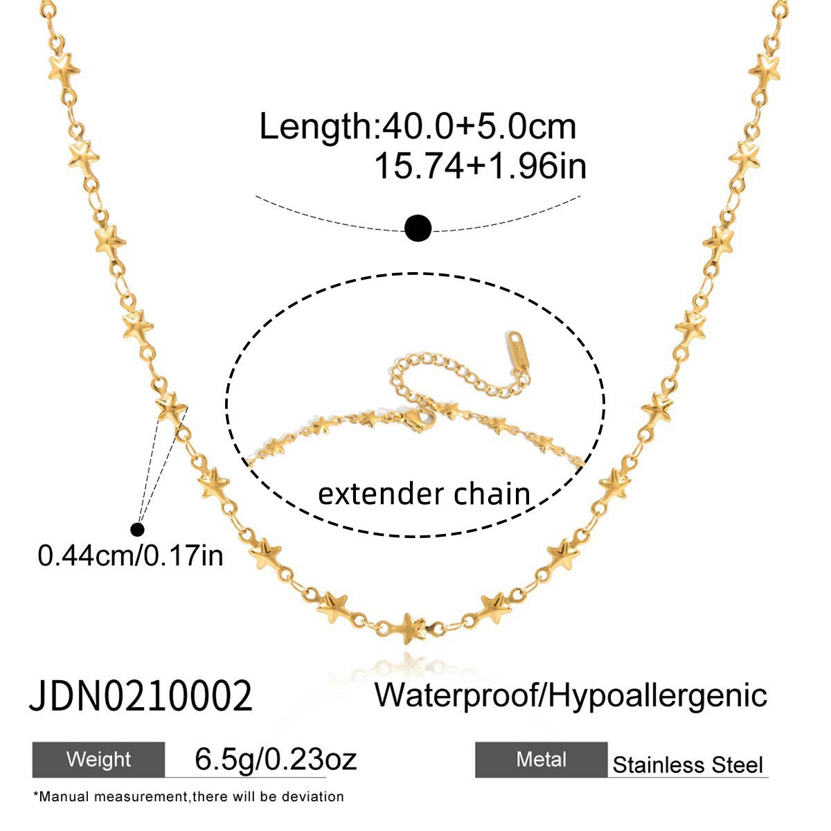 18K Gold Heaven Sent Angel Wing Pendant Star Dainty Chain Layered Necklace Set