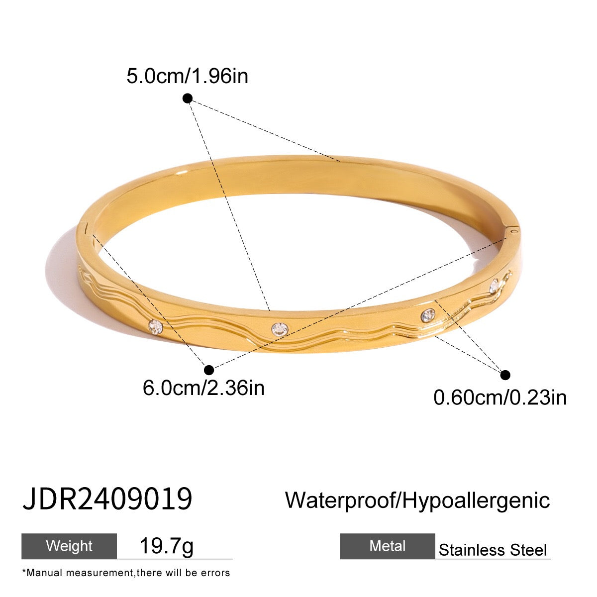 18K Gold Free Spirit Bangle Bracelet