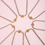 18K Gold Glam Bubble Letter Initial Tennis Bracelet