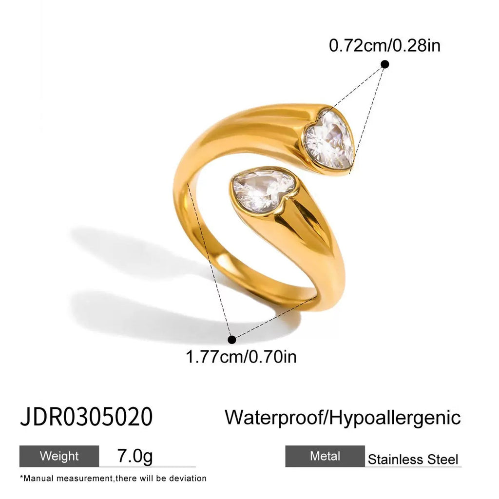 18K Gold Shooting Star Bejeweled Statement Ring