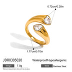 18K Gold Shooting Star Bejeweled Statement Ring