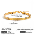 18K Gold Starlight Dainty Chain Tennis Bracelet Stack
