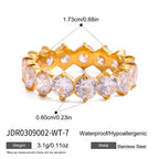 18K Gold Pink Affair Tennis Eternity Ring