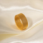 18K Gold Watch Band Ring