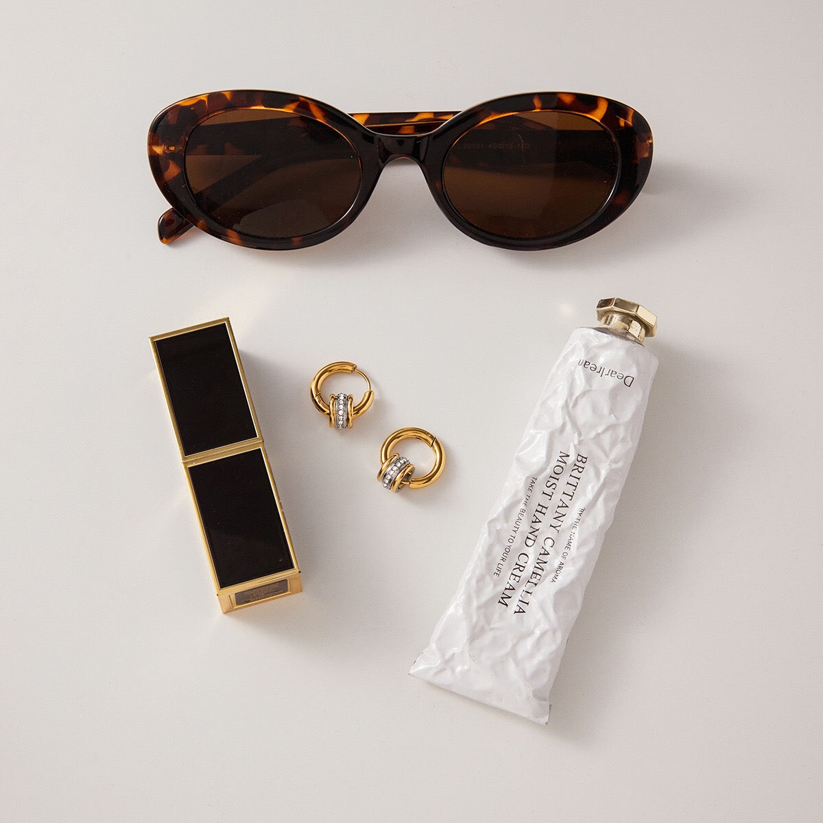 18K Gold and Silver Two Tone Spinelli Muse Small Hoop Huggie Earrings