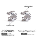 18K Gold Flower Huggie Ear Cuff
