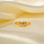 18K Gold Evil Eye Ring