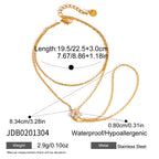 18K Gold Waterproof Dainty Flower Hand Chain Bracelet