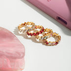 18K Gold Pink Affair Tennis Eternity Ring