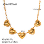 18K Gold Heart Full of Love Pendant Necklace