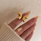 18K Gold Puffy Butterfly Wings Statement Cuff Ring