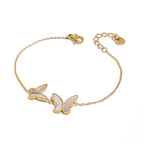 18K Gold Butterfly Bracelet