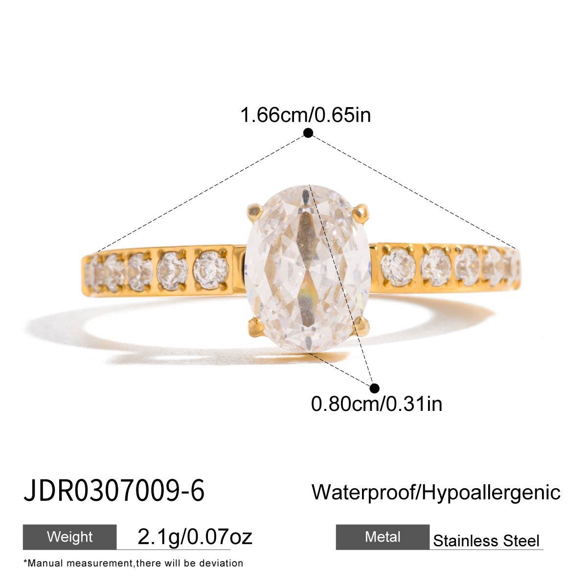 18K Gold Flirt Alert Flower Heart Statement CZ Stacking Ring