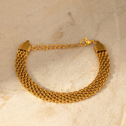 18K Gold Watch Chain Bracelet