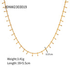 18K Gold Fringe Chain Bracelet