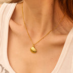 18K Gold Seashell Pendant Necklace