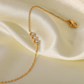 18K Gold Bling Arrow Bracelet