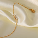 18K Gold Bling Arrow Bracelet