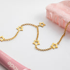 18K Gold Bling Star Chain Statement Necklace